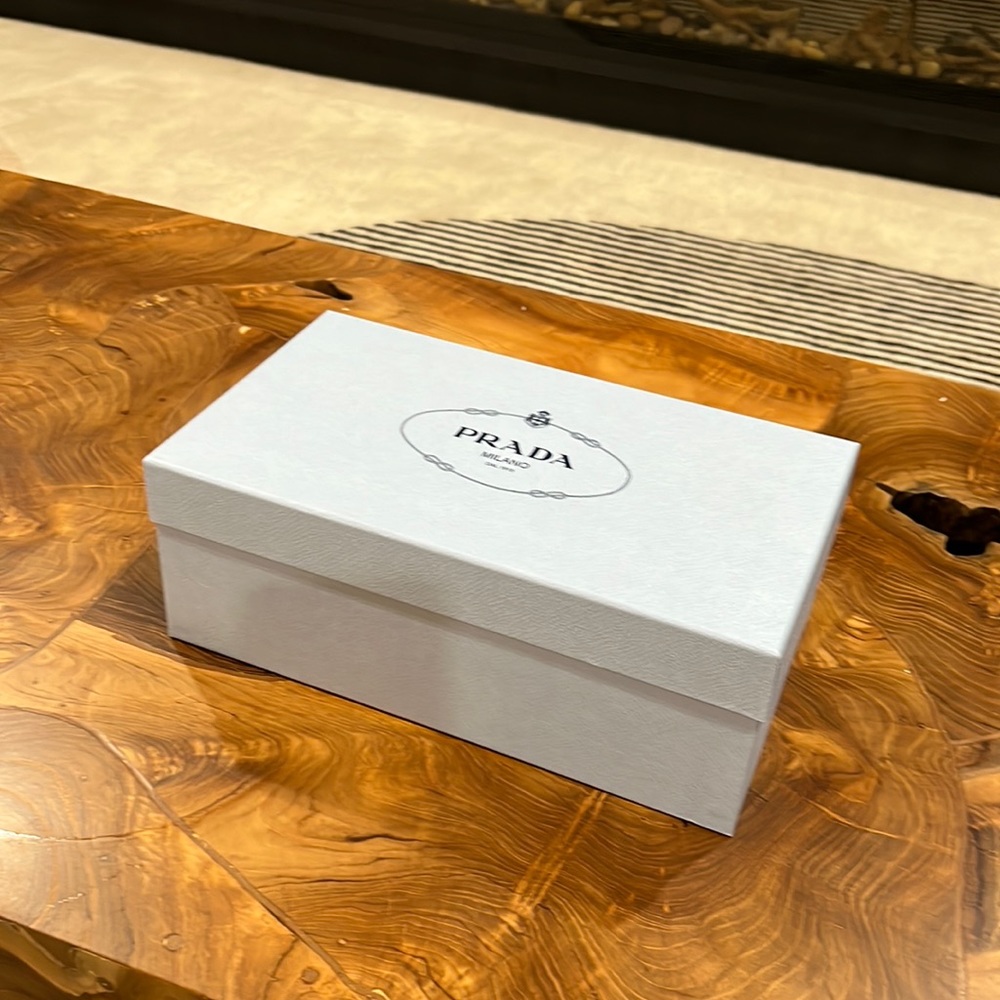 Empty Blue Authentic Prada Box